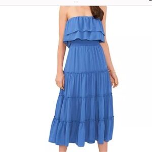 1. State Strapless Blue Dress